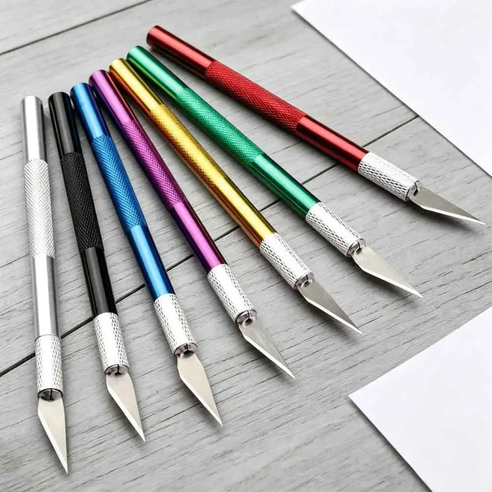 10PCS Precision Hobby Knife for DIY, Colorful Craft Knife Kit, Exacto Knife, Sharp Exacto Knife Set, Art, Cutting, Carving,