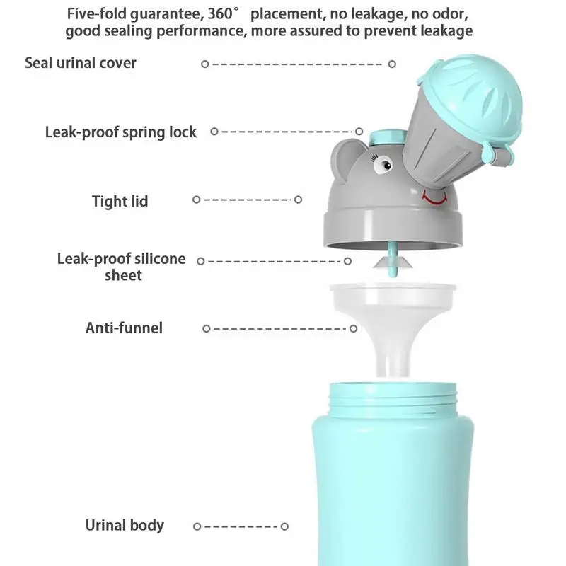 ポータブル衛生装置,男の子と女の子のための理学療法ポット,車のトラベルボトル,漏れ防止,実用的,子供のための立っている