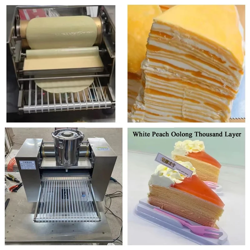 آلة آلة صنع كعكة الكريب دوريان الأوتوماتيكية آلة صنع الكعك ألف طبقة #6