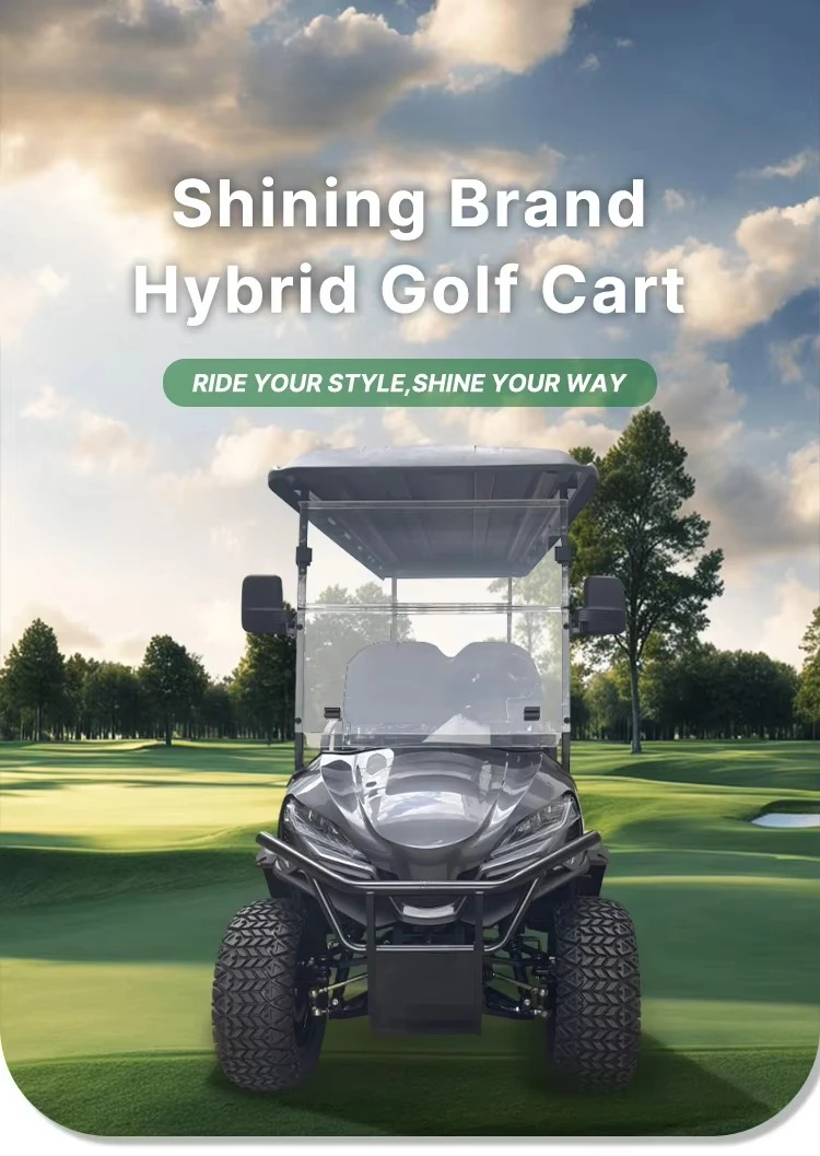 lsv 4 Seater Electric Hybrid Golf Cart High Performance Street Legal 30-50km/h Speed 90km Range for Resort Neighborhood