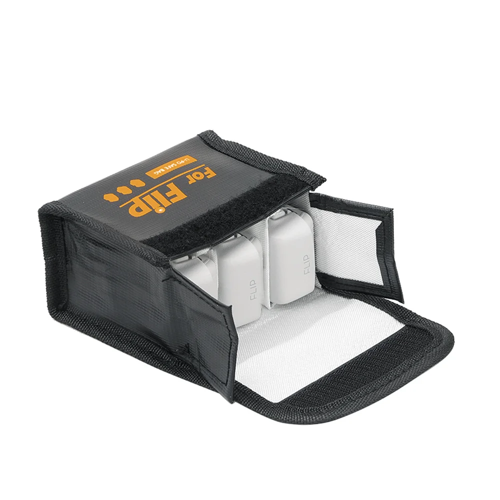 Hub de carregamento de bateria drone saco lipo bateria segurança para dji flip à prova de explosão saco de armazenamento guarda 1/2/3 pçs caso portátil de viagem