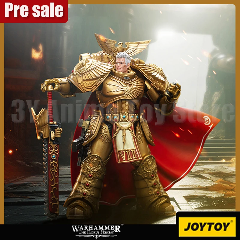 JOYTOY Warhammer 30k 1/18 Action Figure Imperial Fists Rogal Dorn Primarch of the Vllth Legion Model Collect Decor Toy Xmas Gift