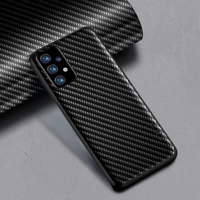 Carbon Fibre Shockproof Slim Case for Samsung Galaxy A54 A51 A52 A52S A53 A71 A72 A73 A33 A32 A23 A24 A13 A14 Protective Case