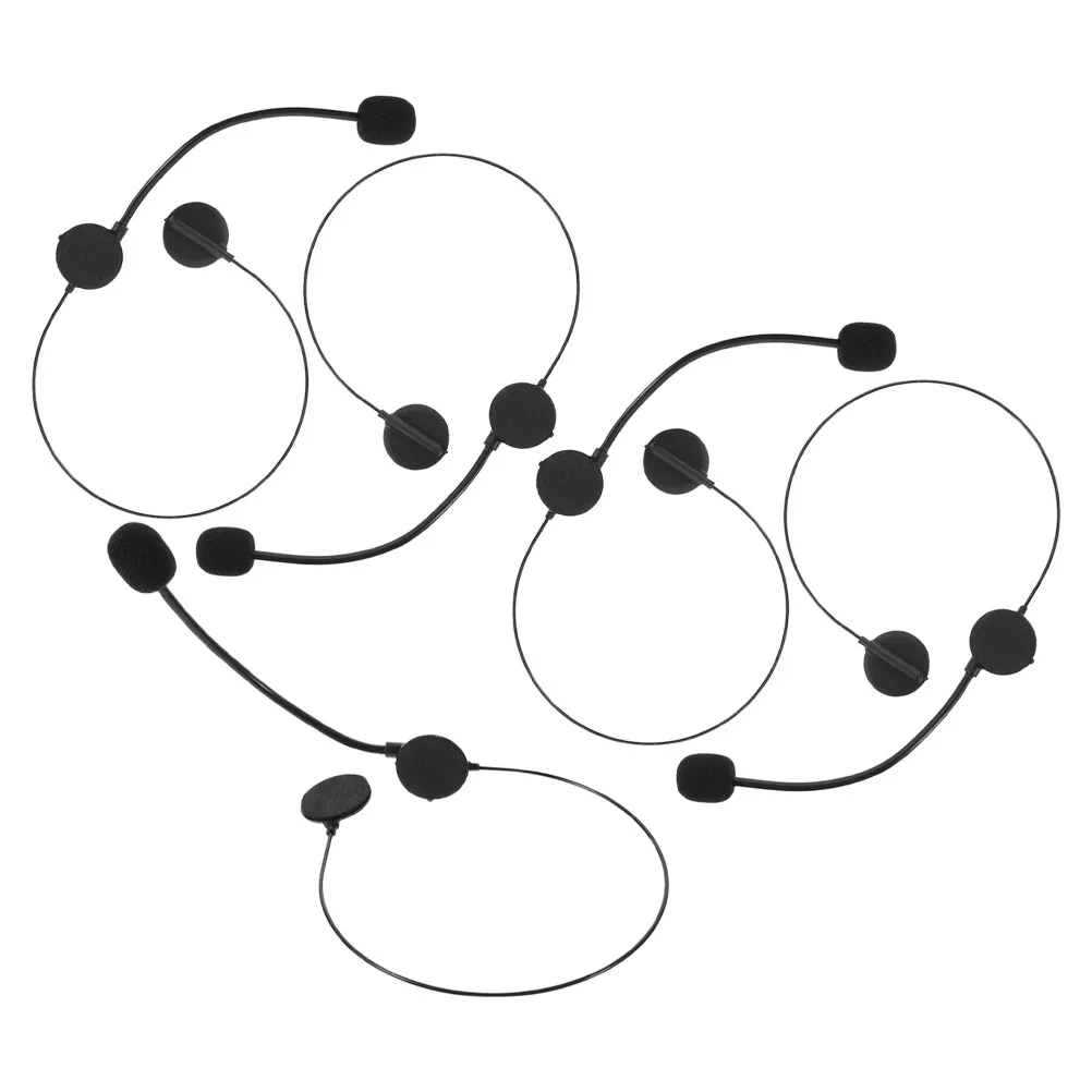 

Набор из 5 легких накладных микрофонов-наушников для косплея, Хэллоуина, сценических выступлений, аксессуар для костюма рок-звезды