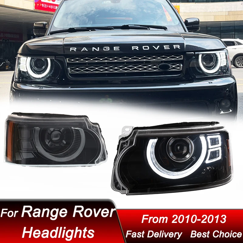 

Pop Car Led Headlights For Land Rover Range Rover Sport 2010-2013 Defender style LED Headlamp Upgrade Projector Lens Accessories