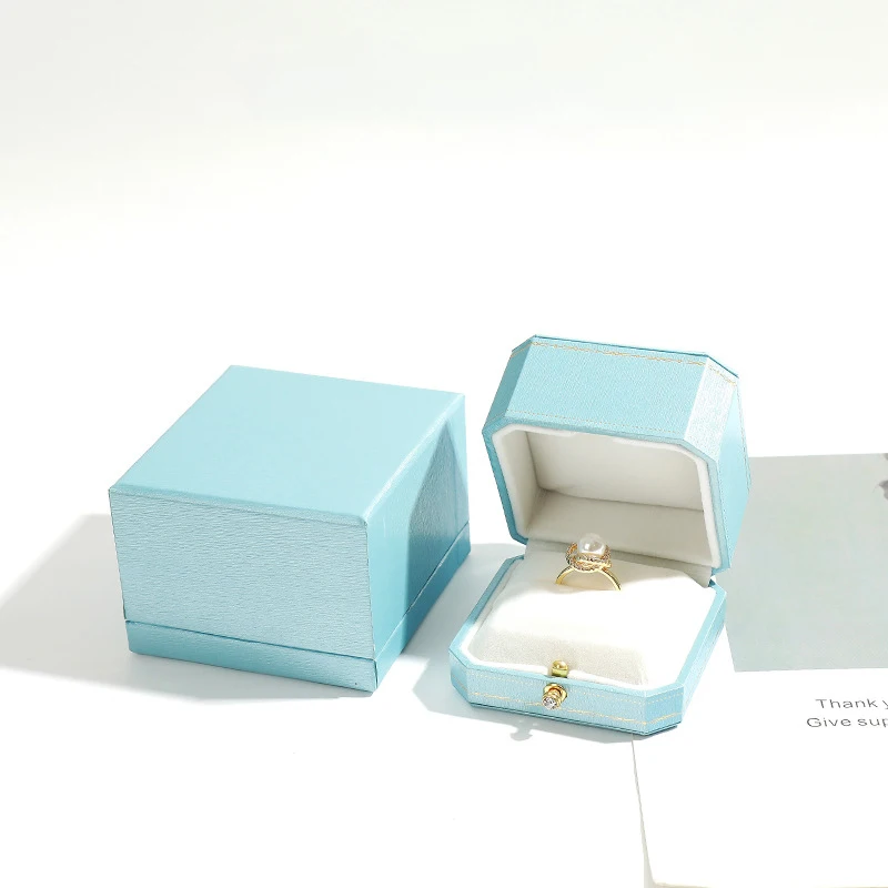 Jewelry Storage Box High-Grade Jewelry Packaging Box Octagonal Ring Stylish Necklace For Boutique Stores Jewelry Display