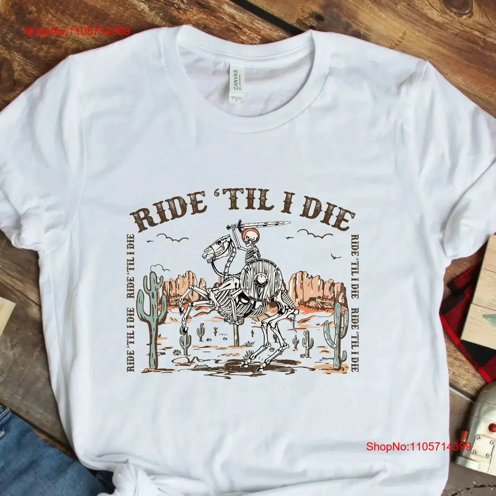 Horse T Shirt Ride 'Til I Die Lover Rider Owner Trainer Who Loves Horses HOR212F01 vintage Washed Slightly Breathable