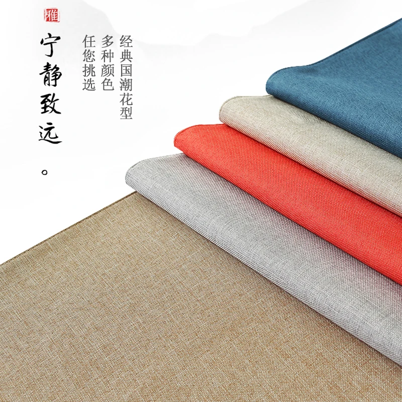 New Chinese style table flag, Zen style waterproof tea mat,