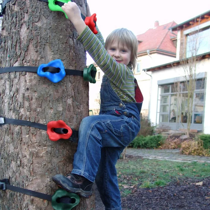 Kinder Outdoor Klettern Baum Klettern Wand Klettern Unterhaltung Zubehör Outdoor Kunststoff Expansion Sensorische Ausbildung