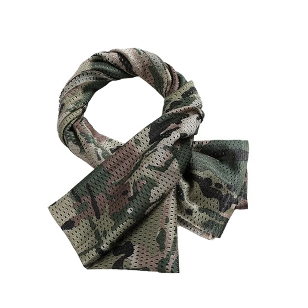 Hunting Scarf Camouflage Neck Scarf Airsoft Sniper Face Shield Cover Army Multicam Outdoor Camping Hunting Headshawl