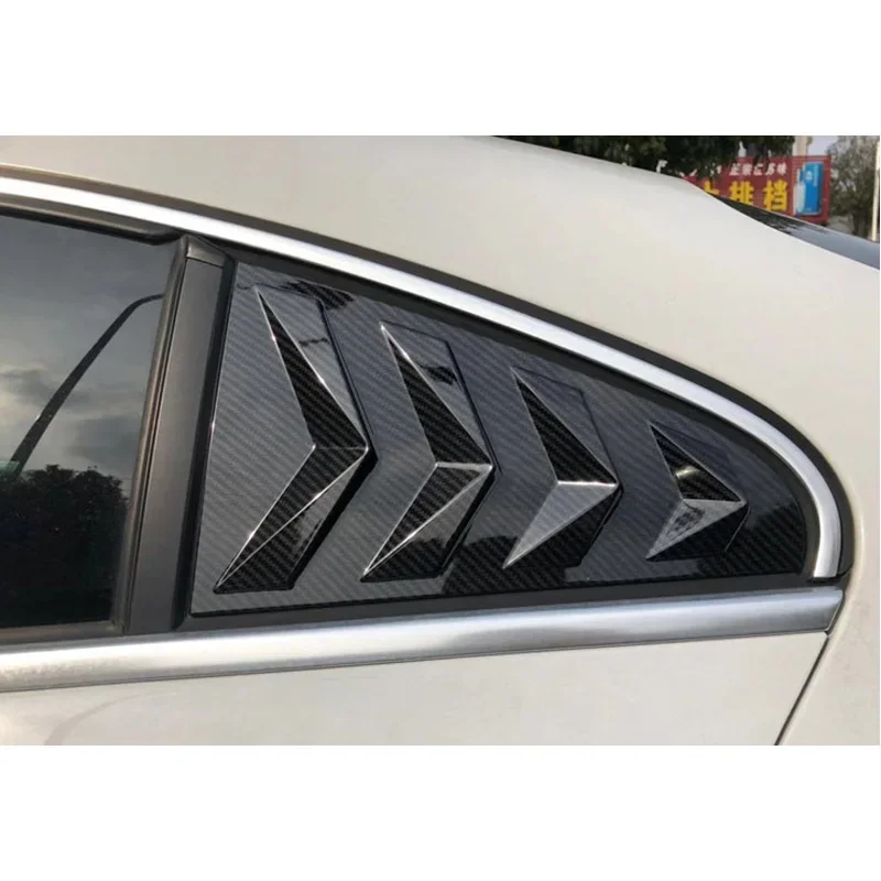 Quarter Side Window Louver Scoop Cover Vent Carbon Surface Spoiler Decorative Accessories for VW ARTEON Passat CC 2009 - 2018