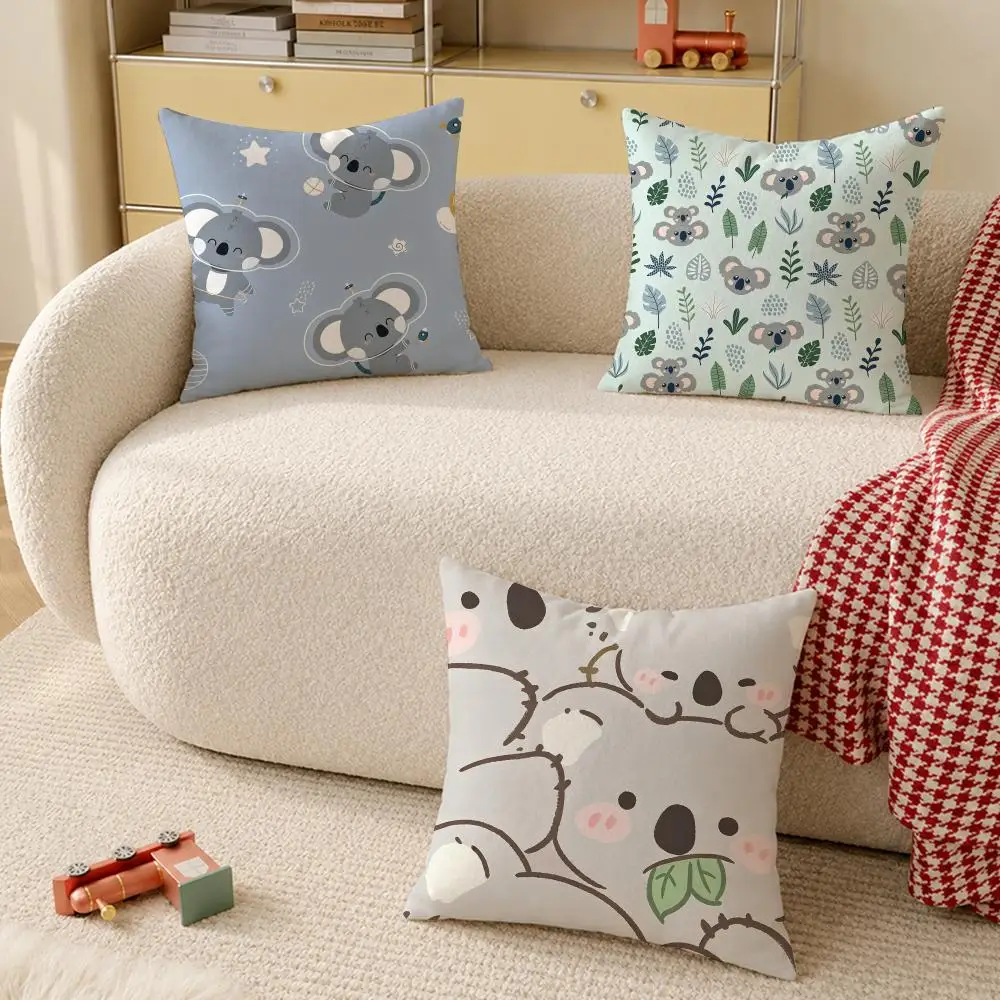 Koala CUTE Cushion Cover Pillow Cover Decorative Throw Couch Home Decor for Living Room Sofa
