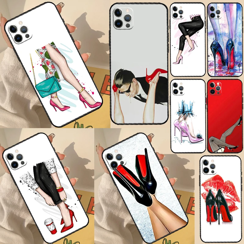High Heels Girl Fashion Phone Case For Samsung Galaxy S26 Ultra S21 S22 S23 S24 S25 Ultra S25 Plus S26 FE Back Cover