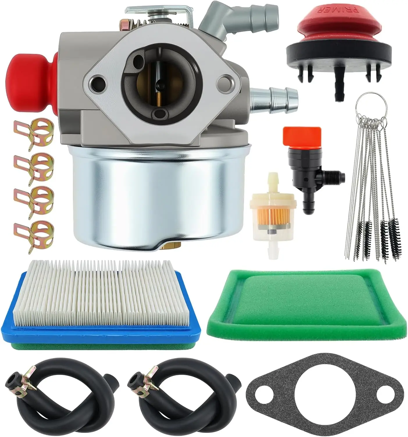640025  Carburetor for Tecumseh OHH45 OHH55 TVM195 5.5HP 6HP Engine Lawn Mower Go Kart Motor Replace 640004  640117B