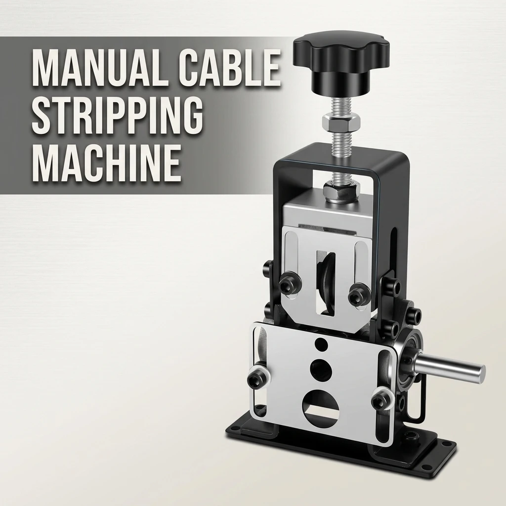 Manual Wire Stripping Machine, Hand-Cranked Cable Stripper for Scrap Wires and Cables, Small Household Wire Peeling Tool