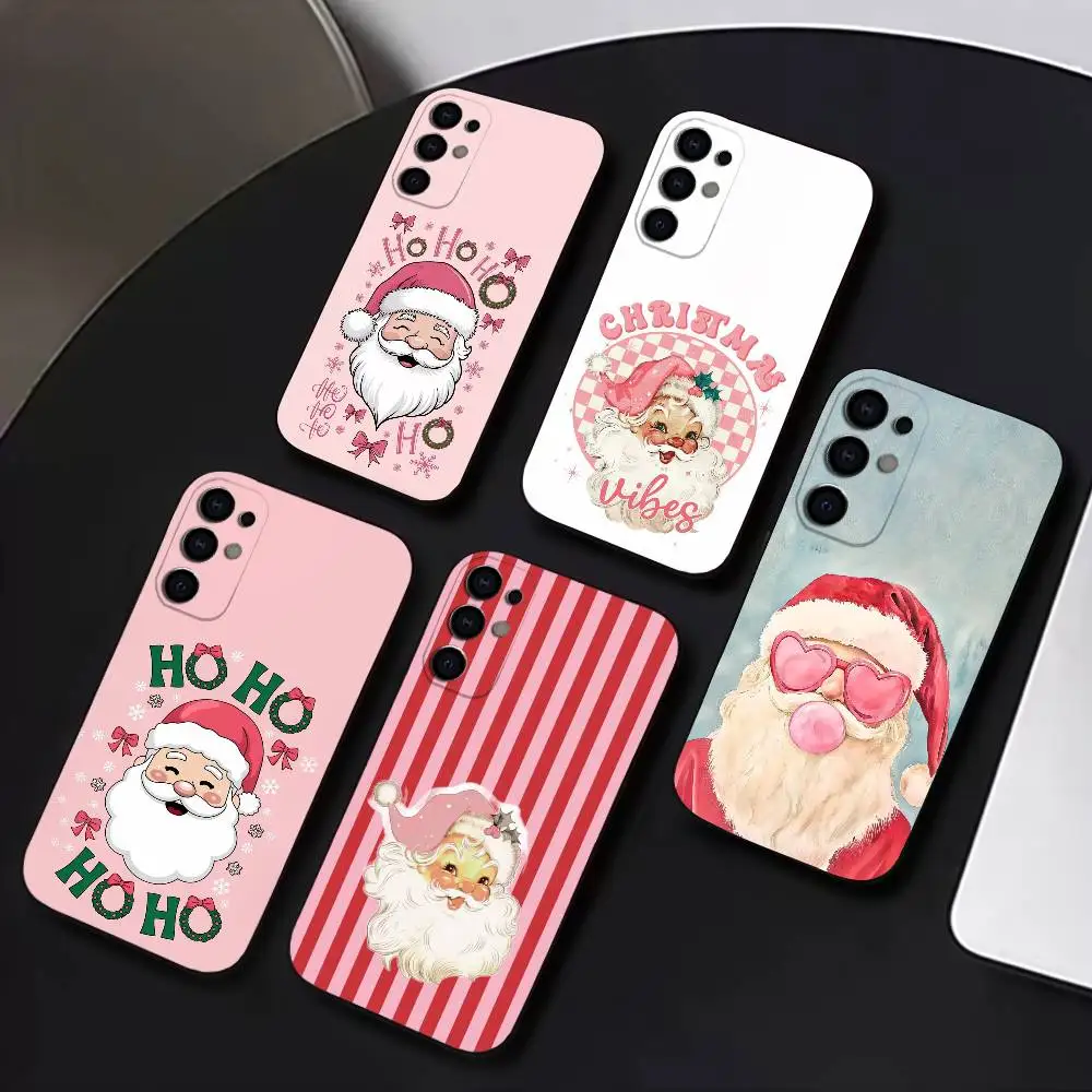 

Winter Christmas S-Santa C-Claus Phone Case For Samsung S25,S24,S21,S22,S23,S30,Ultra,S20,Plus,Soft Silicone Black Cover
