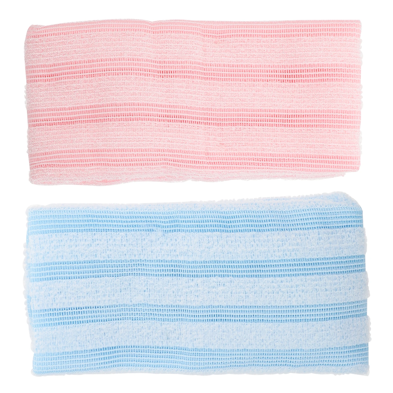 

2Pcs Shower Back Scrubbers Exfoliating Bath Towels Thick Skin Cleaning Body Wash Cloths Exfoliating Back Scrubbers