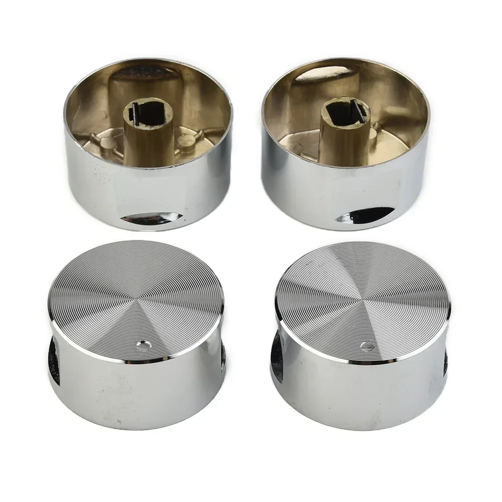 

4PCS 6mm Diameter Rotary Switches Aluminum Alloy Round Knob Handles For Gas Cooktop Ovens Kitchen Appliance Accessories