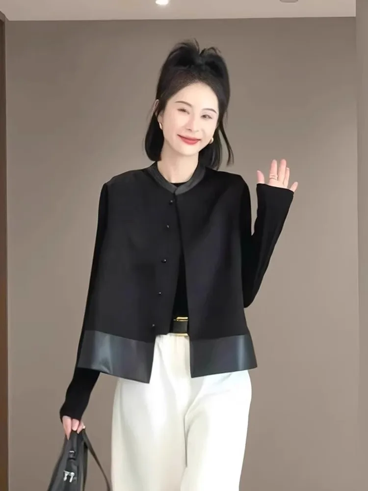 Faionable Svel Vest 2025 Autumn Design Loose Comfortable Anti-Aging Layering Trendy No-Sve Top Women's Clothing