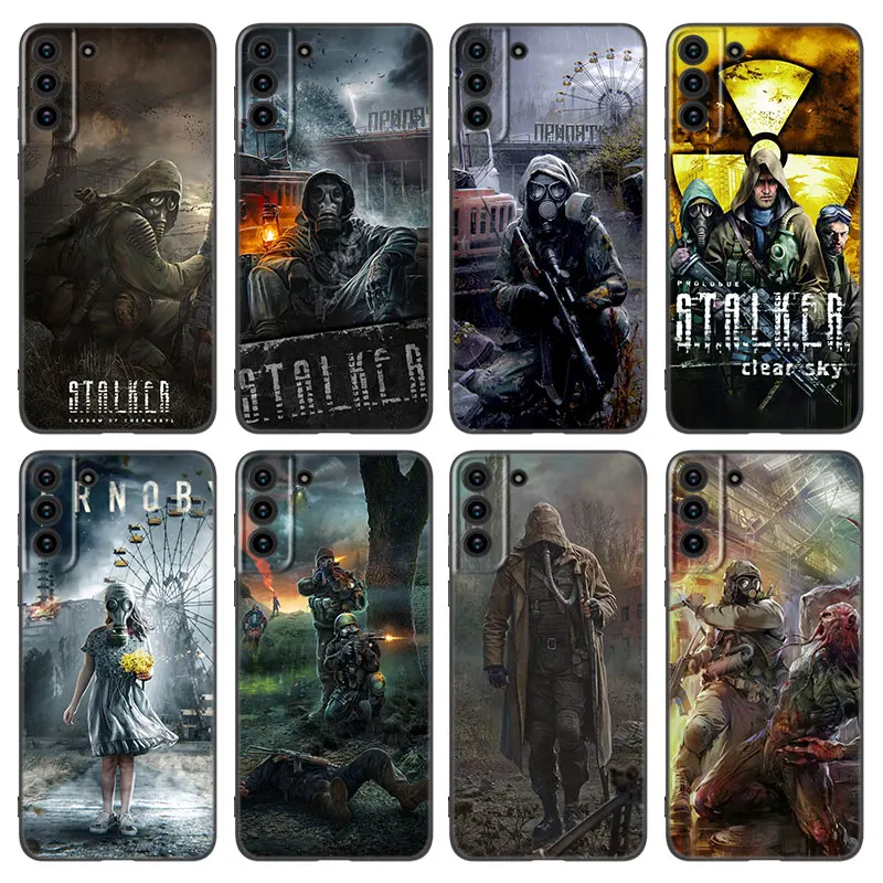 Game Stalker Clear Sky Phone Case For Samsung Galaxy S20 S21 FE S22 Ultra S10 Lite S10E S9 S8 Plus S7 Edge Soft TPU Black Cover