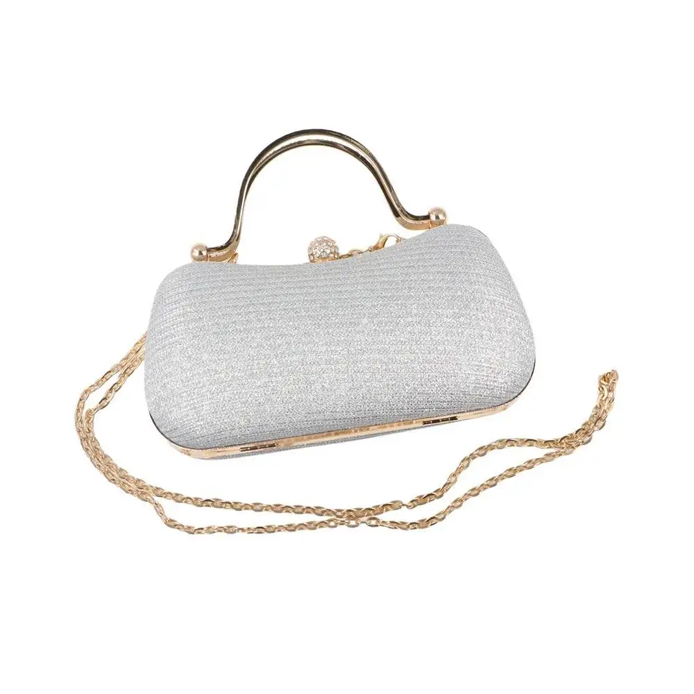 French Glitter Evening Banquet Bag Wrist Bag Large Capacity Box Handbag Crossbody Bag Rhinestone Ladies Clutch Bag Women
