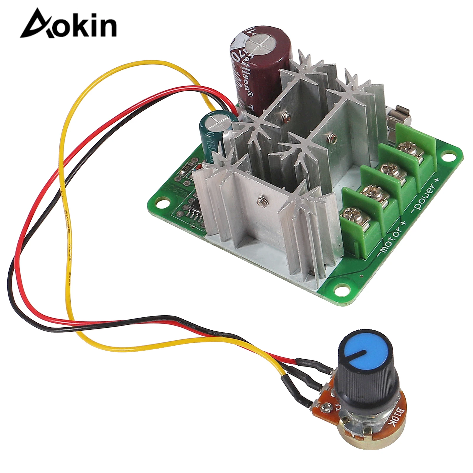 15A 6V-90V DC Motor Speed Controller 6V 12V 24V 36V 48V 72V 90V Large Power PWM Power Regulator Governor Switch Soft Start