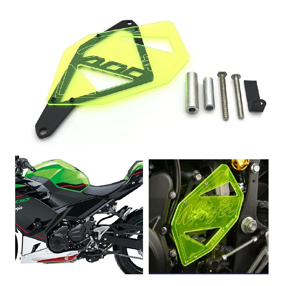 

Fit for Kawasaki Ninja 400 ABS KRT EX400 2019 2020 2021 2022 2023 Motorcycle Front Sprocket Guard Chain Panel Decorative Cover