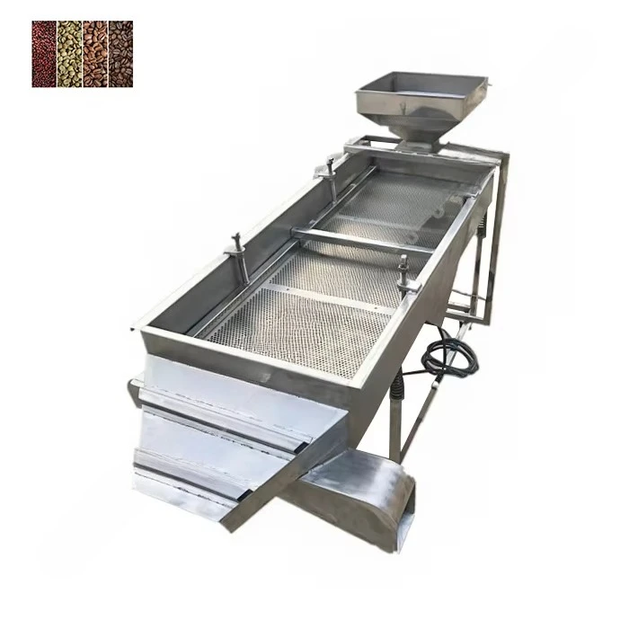 Linear Vibrating Classifying Sifter Vibrating Sifter Coffee Beans and Seeds Sorting Machine