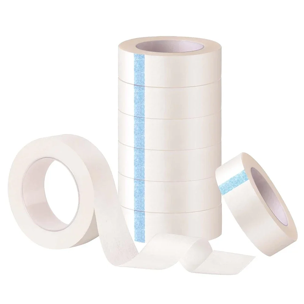 

5Rolls White Eyelash Tape Adhesive Eyelash Extension Tapes Fabric Breathable Micropore Lash Tape for Eyelash Extension Supply