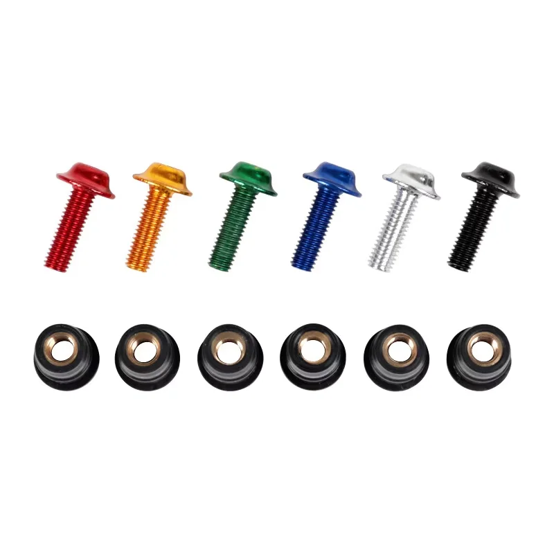 10 قطعة دراجة نارية الزجاج الأمامي مسامير الربط المكسرات السحابة عدة CNC الألومنيوم دراجة نارية تصاعد M5 x 15 مللي متر