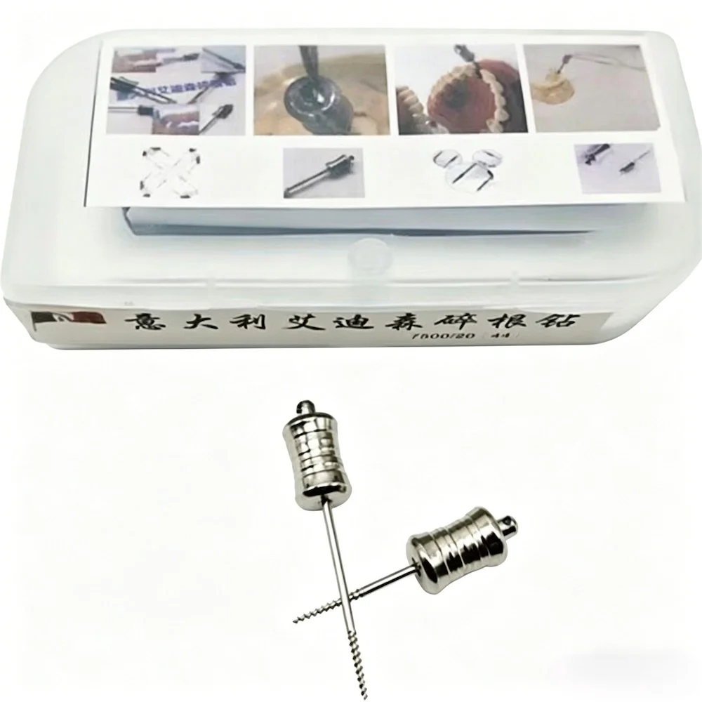 Dental Broken Root Extractor Drill Kit, Stainless Steel Residual Root Remover for Anterior & Posterior Teeth
