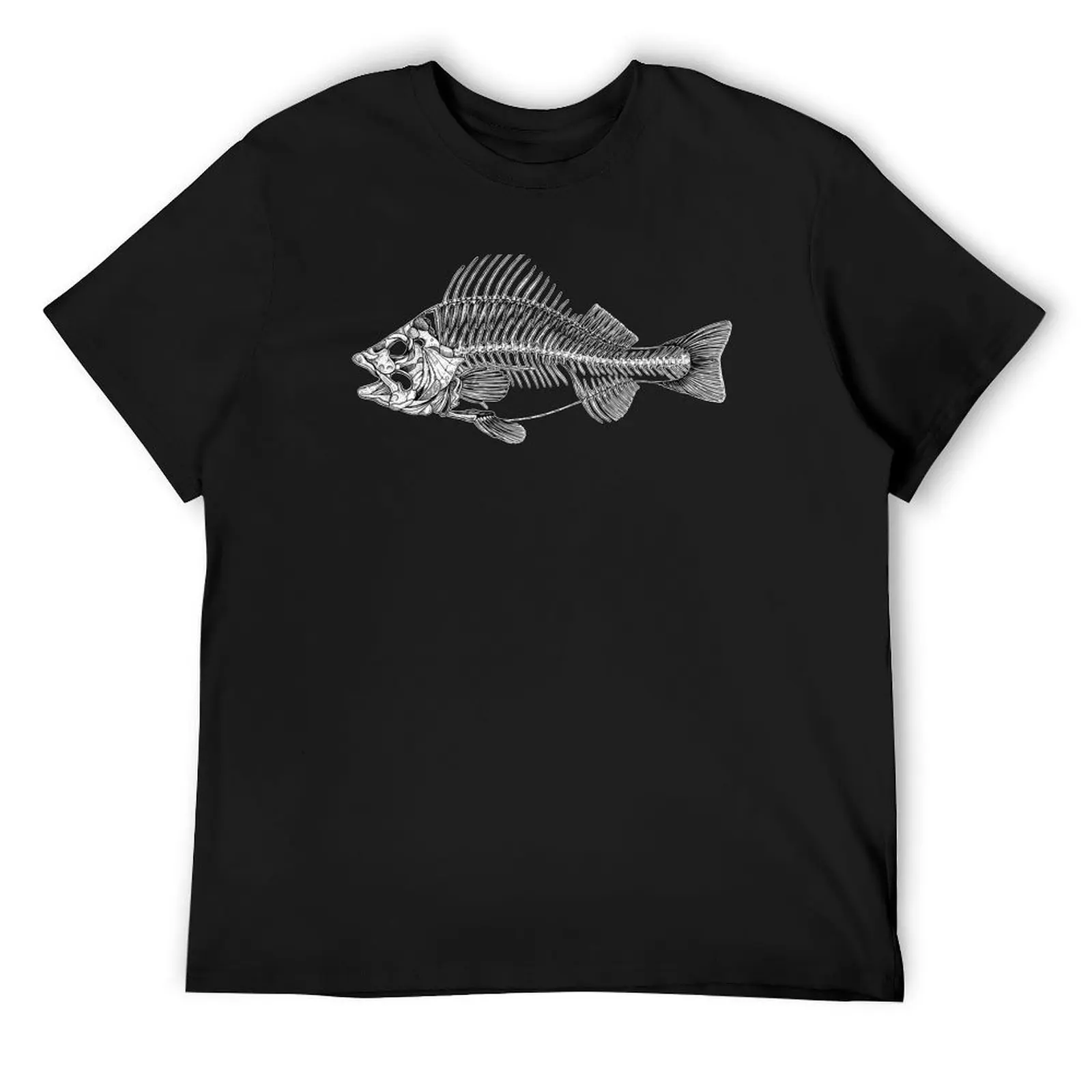 

Fish Skeleton T-Shirt oversized graphic tee baggy shirts blacks oversized T-shirt men