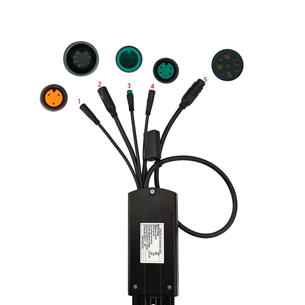 E-Bike Bürstenloser Motorcontroller LSW1729-21E 48V 10A für Elektroroller MTB Fatbike Zubehör Geschwindigkeitsregler – Detail 4