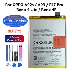BLP779 Battery For OPPO Reno4 Lite/F17 Pro /A92s /A93 /RENO4F Original Capacity Replacement Repair Part Phone Batteries Bateria