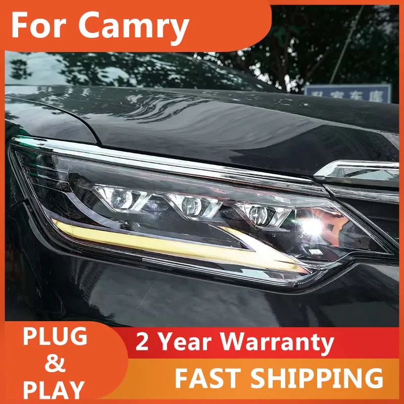 

Car Accessories for Toyota Camry Head Light 2015-2017 Toyota Camry V55 Headlight DRL Turn Signal High Beam Projector Lens