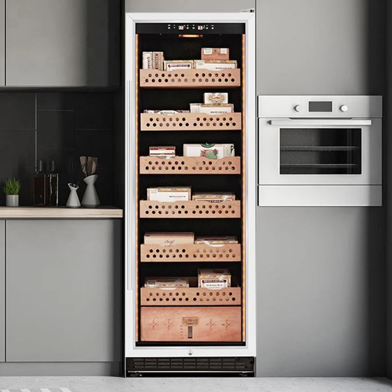 

Коммерческий электрический шкаф-хьюмидор для сигар, охладитель, роскошные шкафы-хьюмидоры для сигар для табачных магазинов