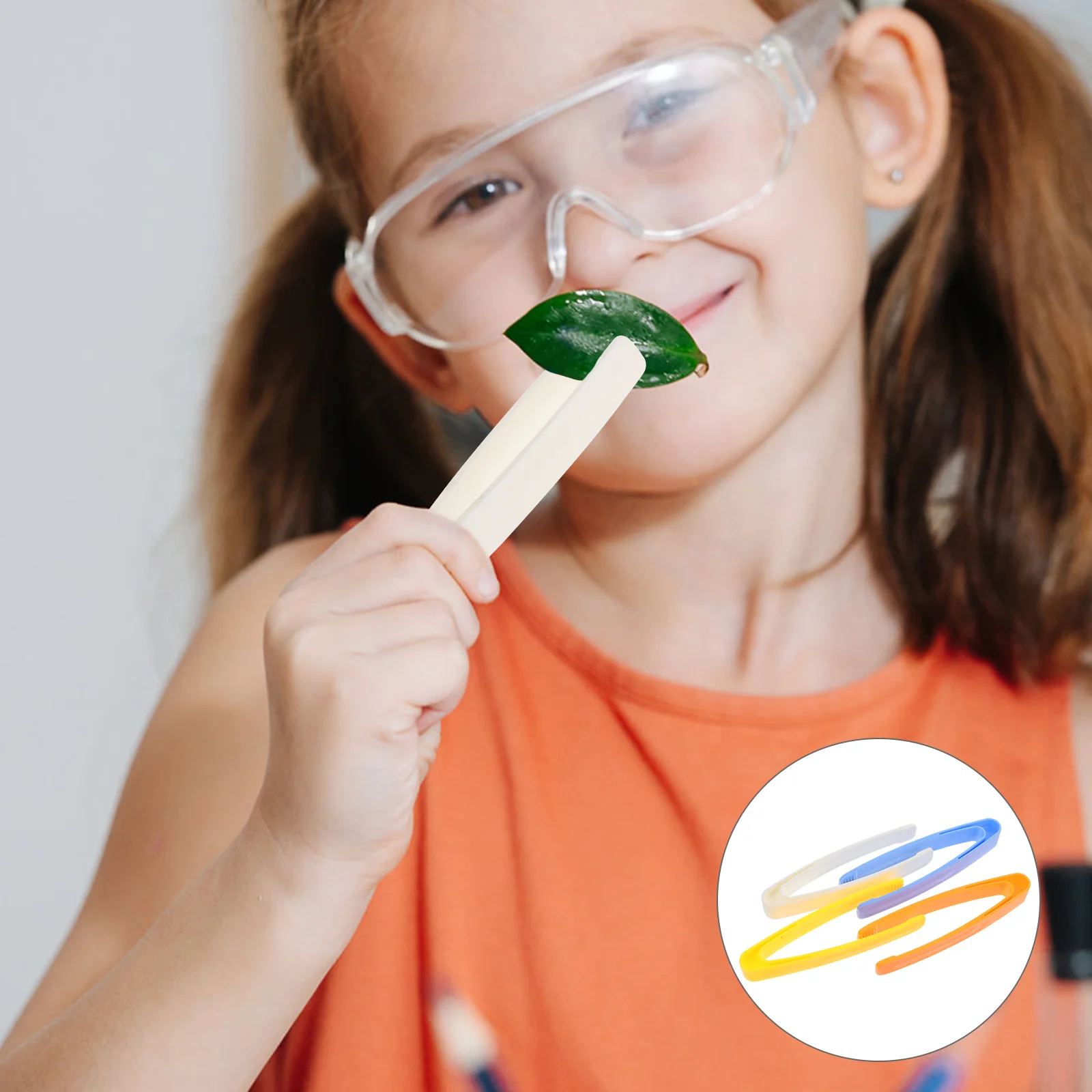 

20 Pcs Outdoor Tweezers Plastic Toy Teaching Experiments Tools Lash For Science Kids