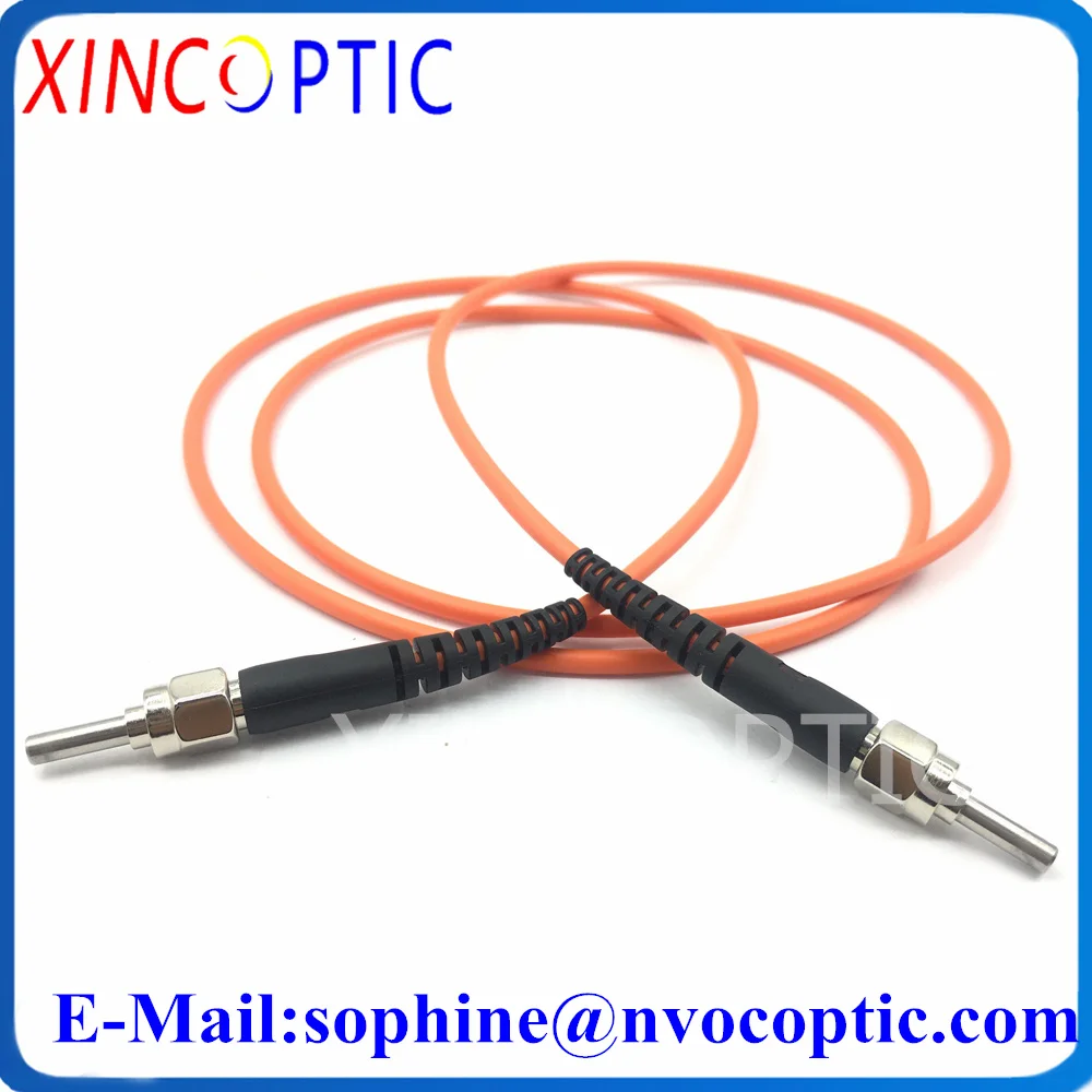 SMA905-SMA905 62.5um OM1 MM(62.5/125) Single Core SX 1/2/3/5M,PVC Jacket,3.0 mm SMA Metal Core Multi Mode Fiber Optic Patch Cord