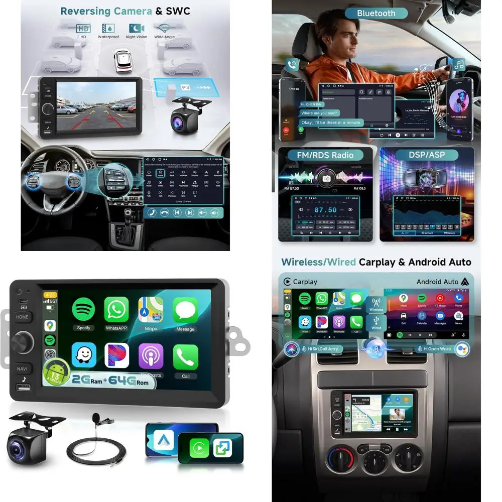 

Автомобильный радиоприемник 2G + 64G для Chevrolet Chevy Silverado Impala Tahoe GMC Sierra Yukon Hummer H2,7 дюйма, IPS с сенсорным экраном, Android Car 2003-2006 гг.