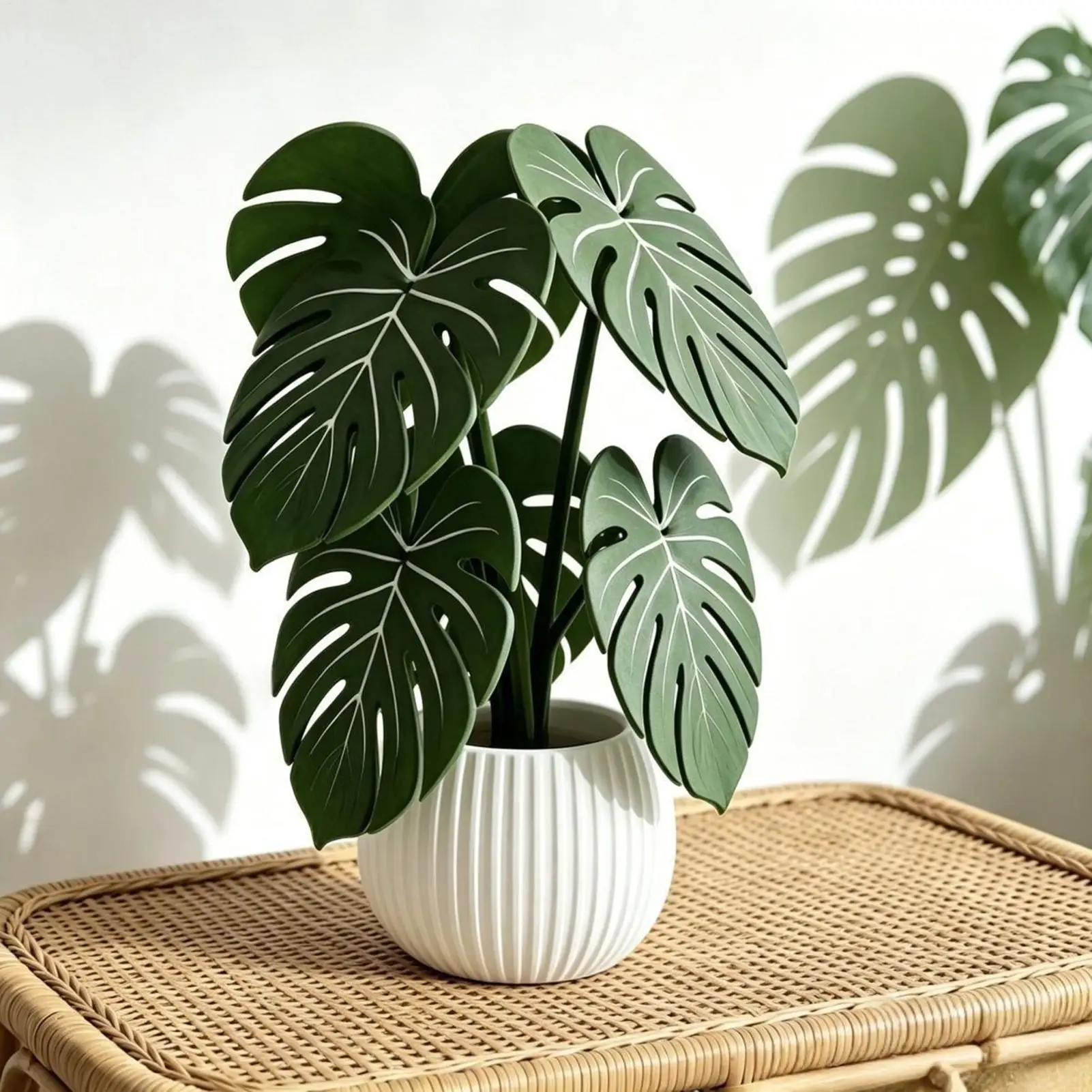 Creative Simulated Monstera Leaves Coasters 3D Printed Monstera Plant Coasters Non Slip Heat Resistant Table Pad Home Decoration
