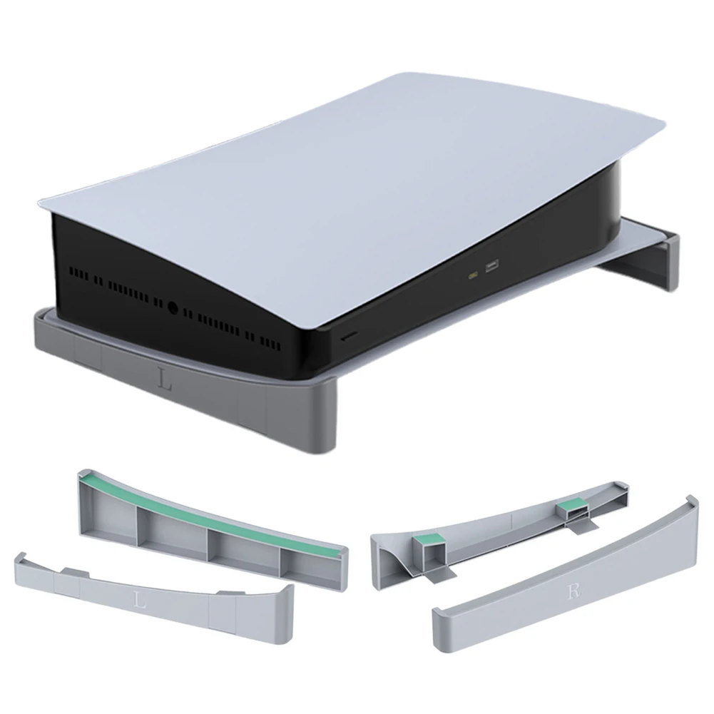 For PS5 Horizontal Base Stand Holder Game Console Base Stand Holder Placement Bracket for Playstation 5 Disc & Digital Edition