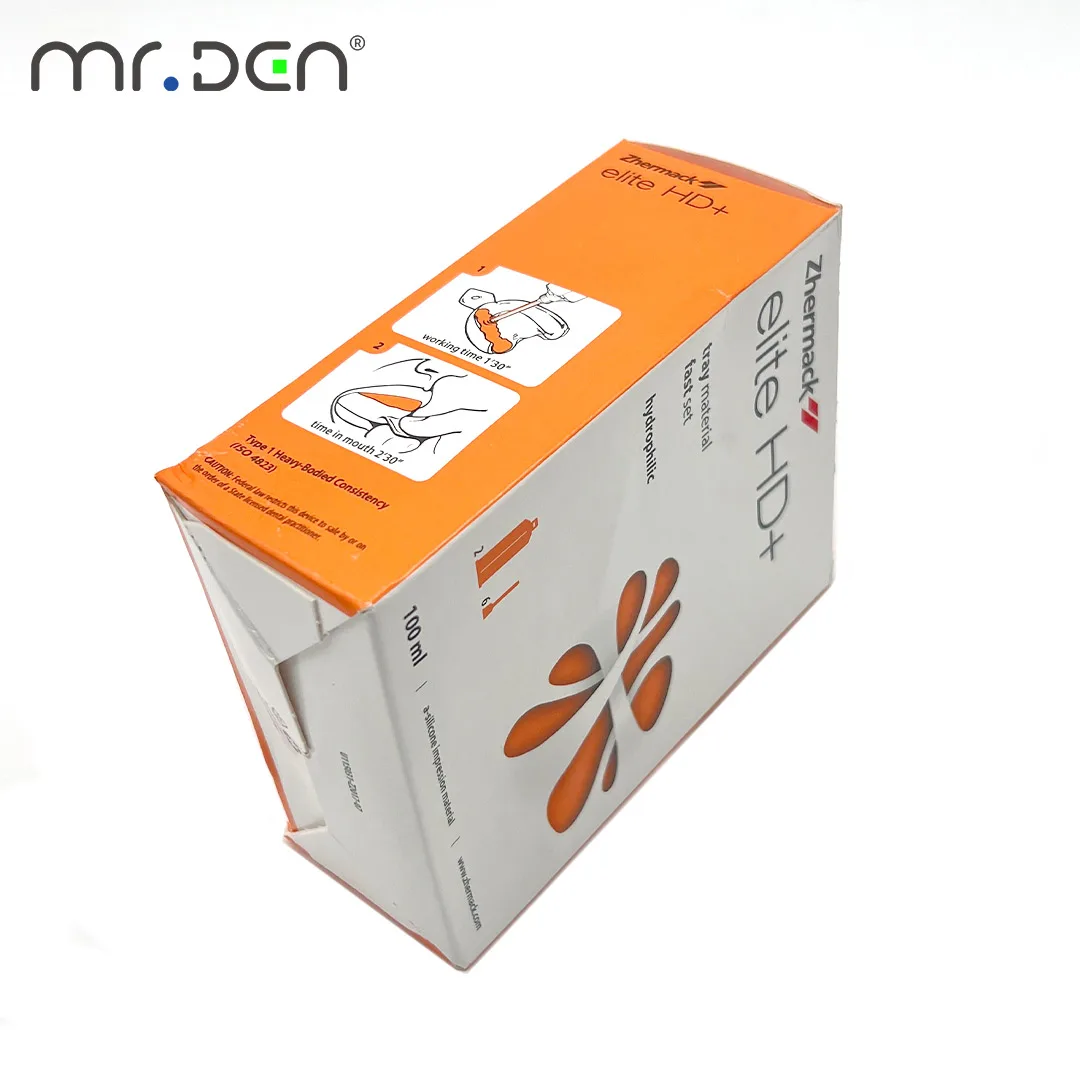 Dental Border Molding Heavy Body Silicone Rubber Denture Adhesive Cream Zhermack Elite HD view 3