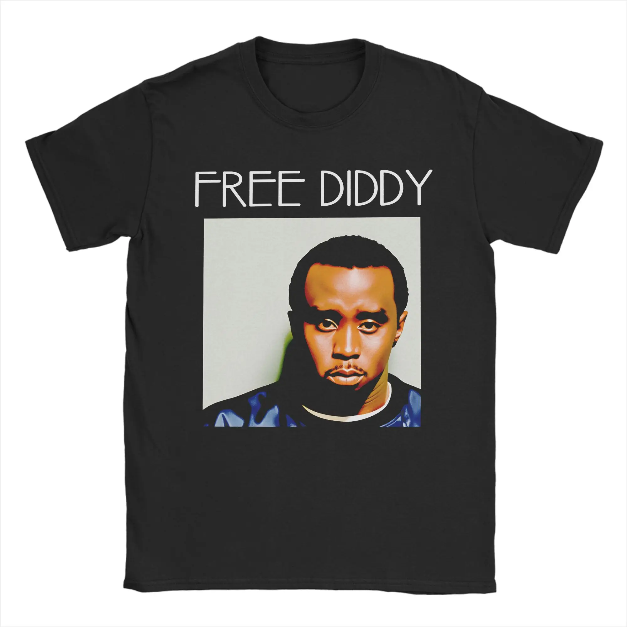 2026 FREE DIDDY Men's T Shirts  Vintage Tees Short Sleeve O Neck T-Shirts Cotton Unique Tops