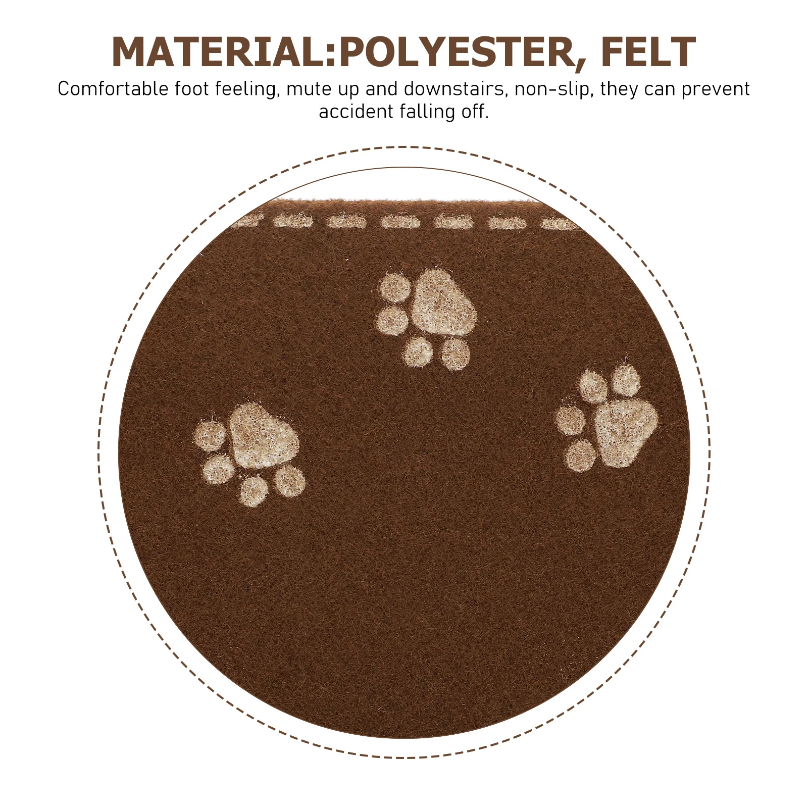 

3Pcs Non-Slip Luminous Stair Carpet Tread Mat Rug Safety Pads for Pets Indoor Outdoor Stair Mat Non-Skid Safety Rug