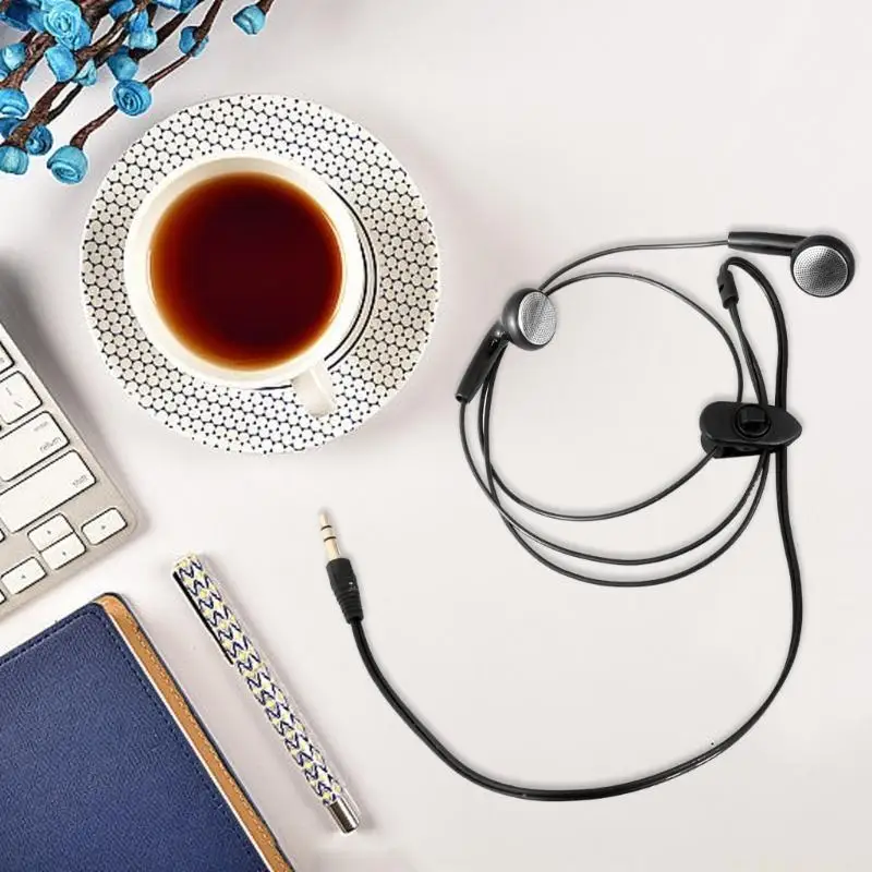 E56B Wire Headphones 3.5mm Earphones Suitable for Multiple Devices No Microphones
