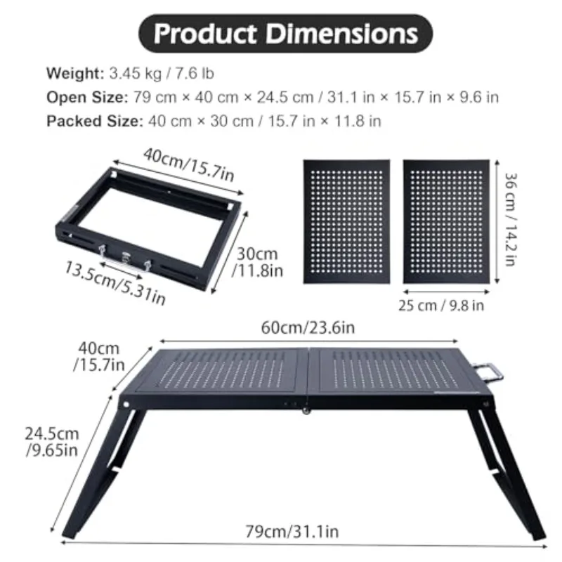 Mesa IGT Change Moore plegable con bolsa de almacenamiento - imagen 2