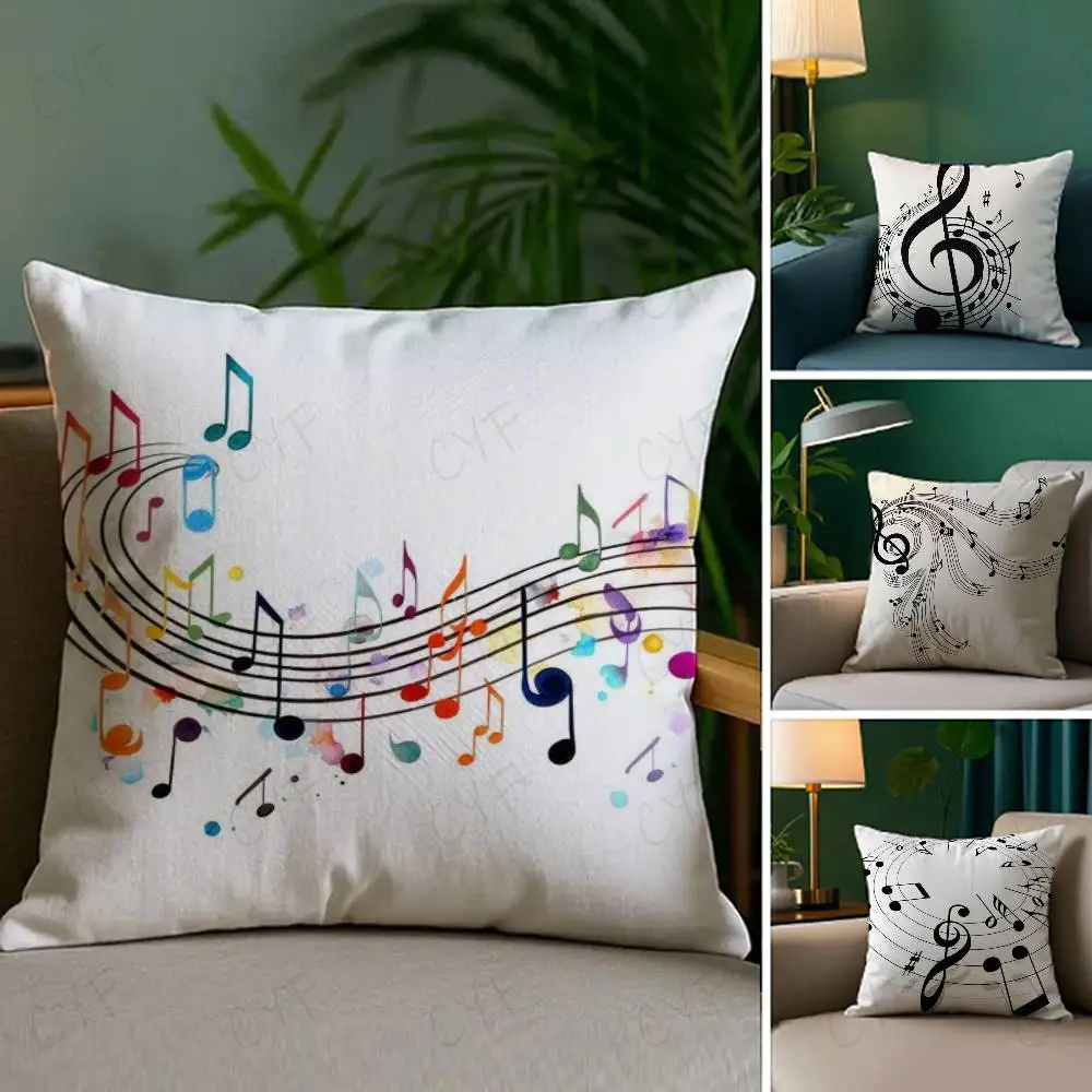 

Sheet Music Printing Pillow Case Custom Printed Brushed Fleece Pillow, Baby Skin-Touch, Eco-Friendly Dye-Sublimation Cushion for