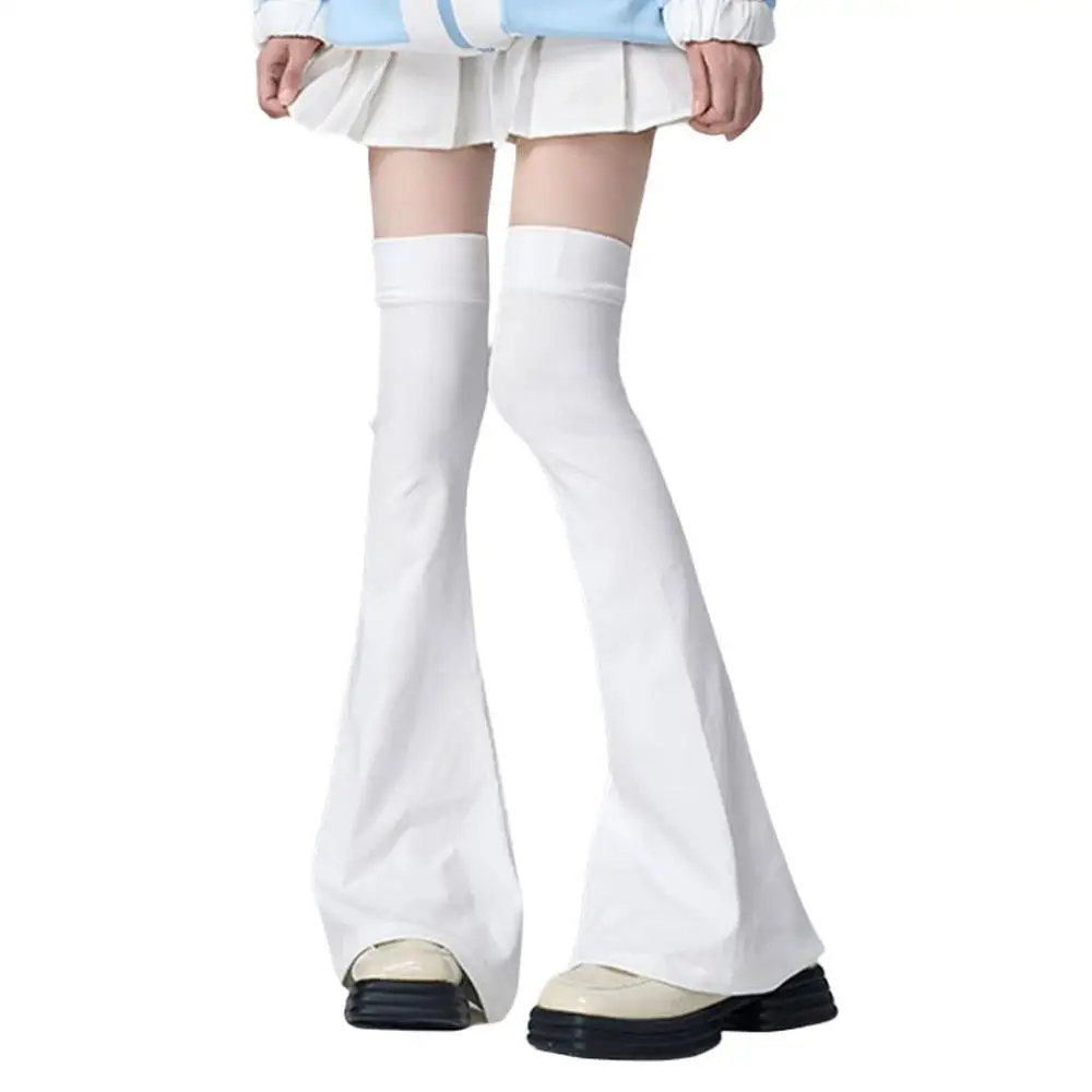 Slimming Knee Socks Over The Knee Horn Shaped Cuffs Leg Stockings Japanese Style Spicy Femboy Horn High Tube Knee Over Socks
