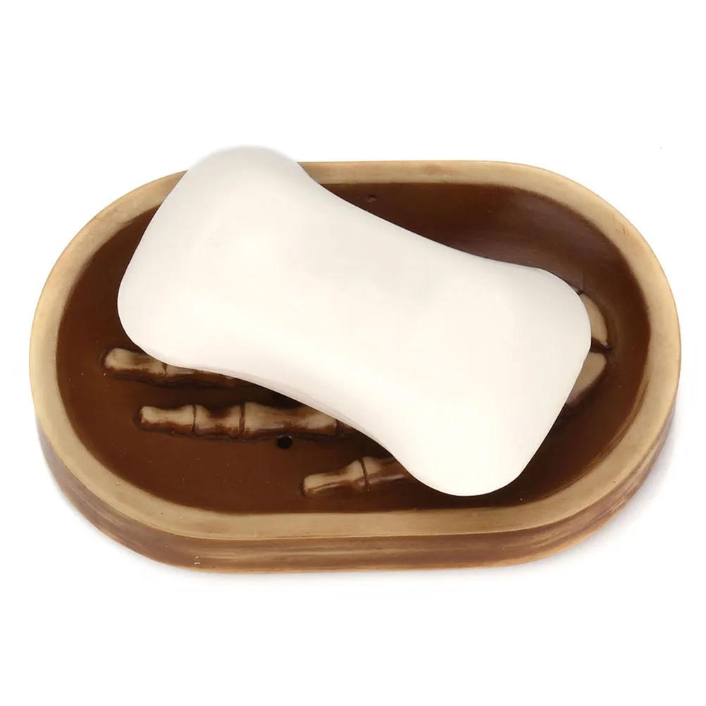

Brown Gothic Skull Soap Dish Construction Long Lasting Quality Modern Design Perfect Gift Soap Dish