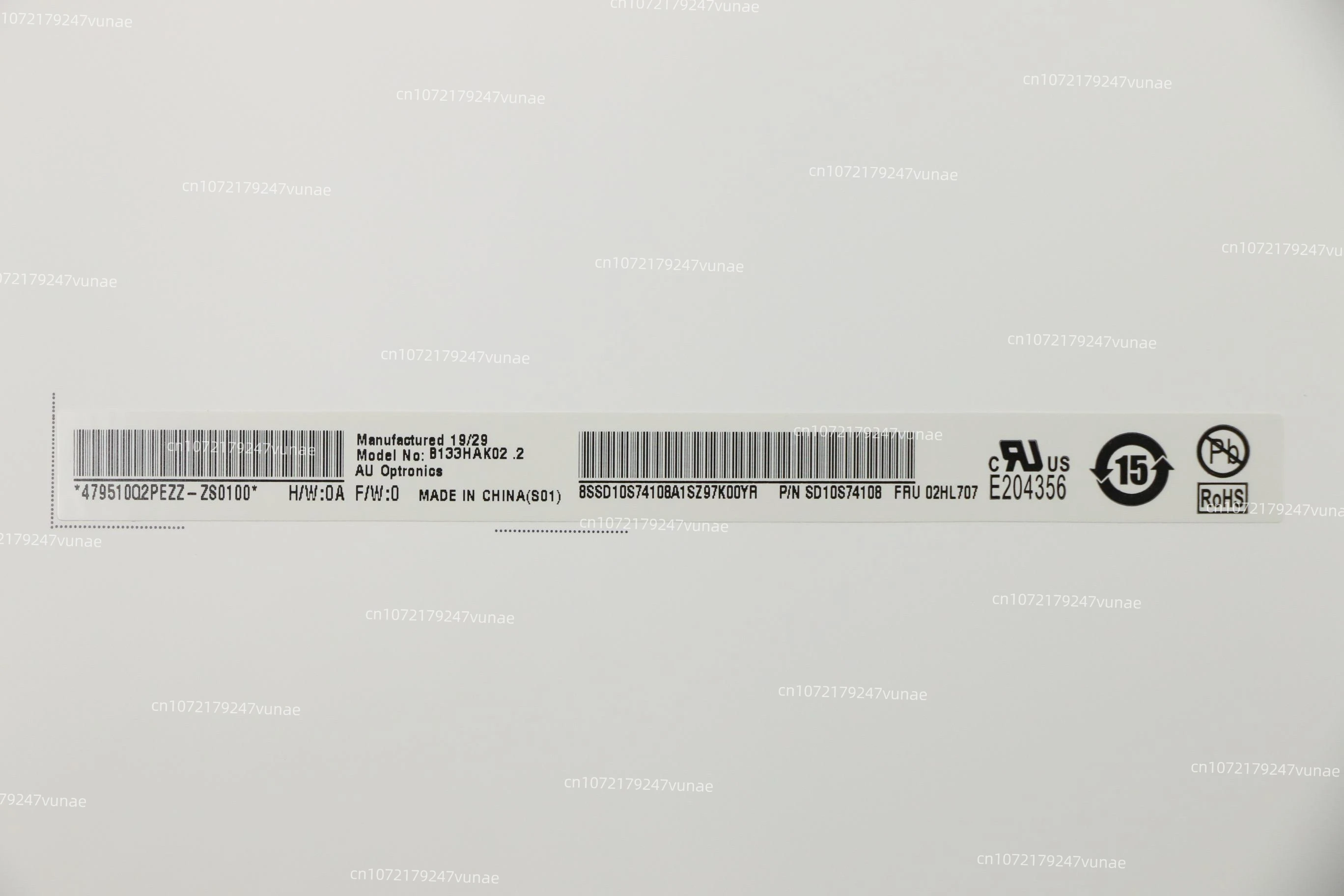 B133hak02.2 r133nwf4 r5 display matriz painel de tela lcd para